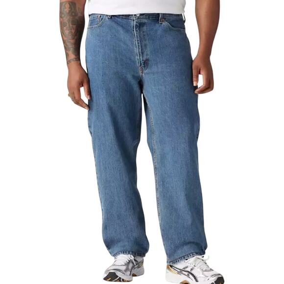 Levi's Men's 550 Relaxed Fit Jeans in Medium Stone Wash, Size 56X30